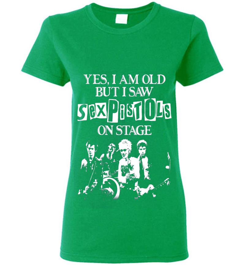 Inktee Store - Yes I Am Old But I Saw Sex Pistols Punk Rock On Stage Womens T-Shirt Image