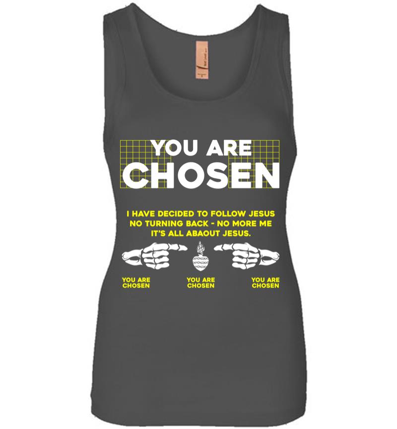 Inktee Store - You Are Chosen Women Jersey Tank Top Image