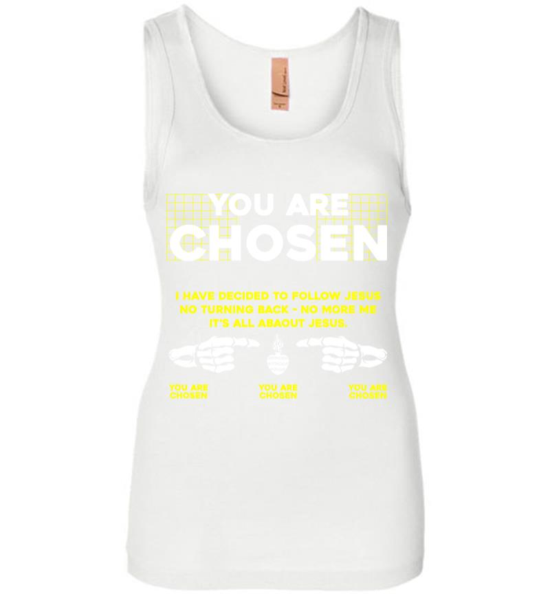 Inktee Store - You Are Chosen Women Jersey Tank Top Image