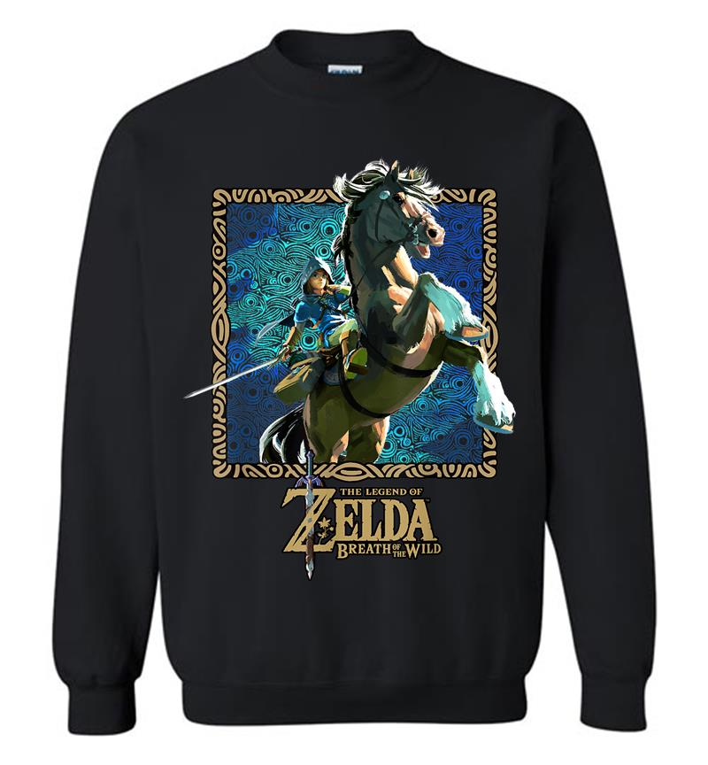Zelda Breath Of The Wild Patterned Poster Sweatshirt