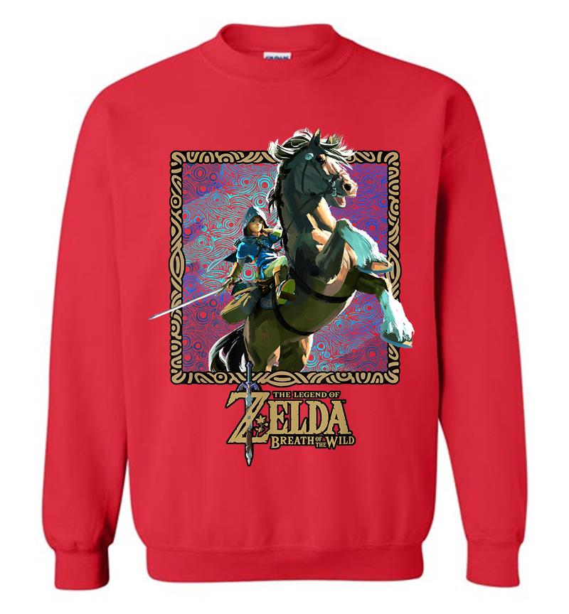 Inktee Store - Zelda Breath Of The Wild Patterned Poster Sweatshirt Image