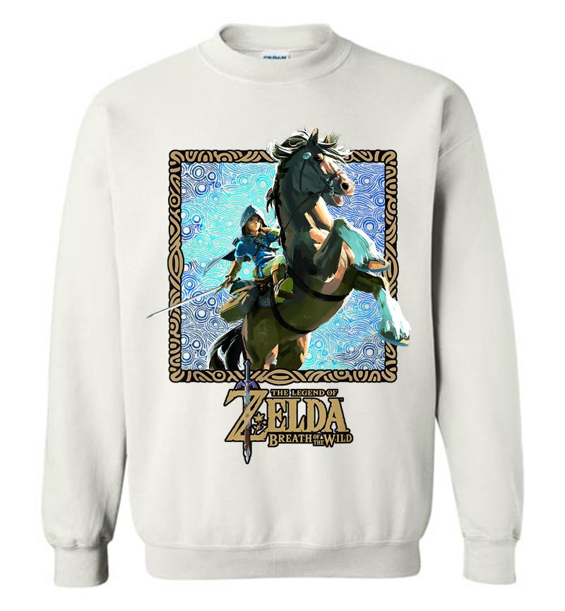 Inktee Store - Zelda Breath Of The Wild Patterned Poster Sweatshirt Image