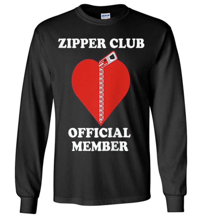 Zipper Club Official Member Open Heart Surgery Long Sleeve T-shirt