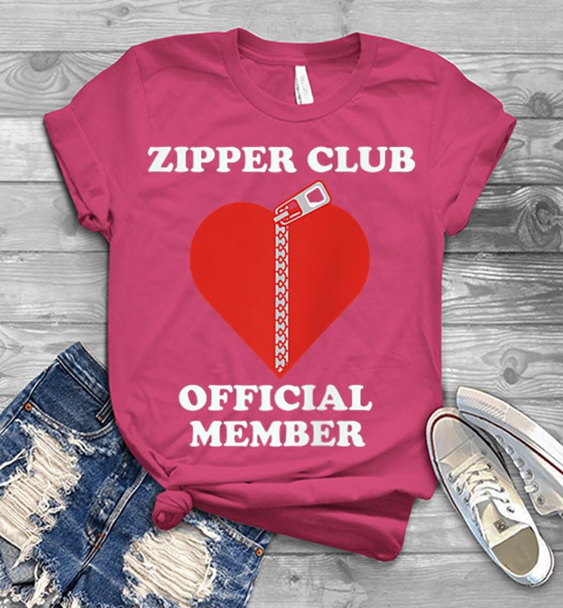 Inktee Store - Zipper Club Official Member Open Heart Surgery Mens T-Shirt Image