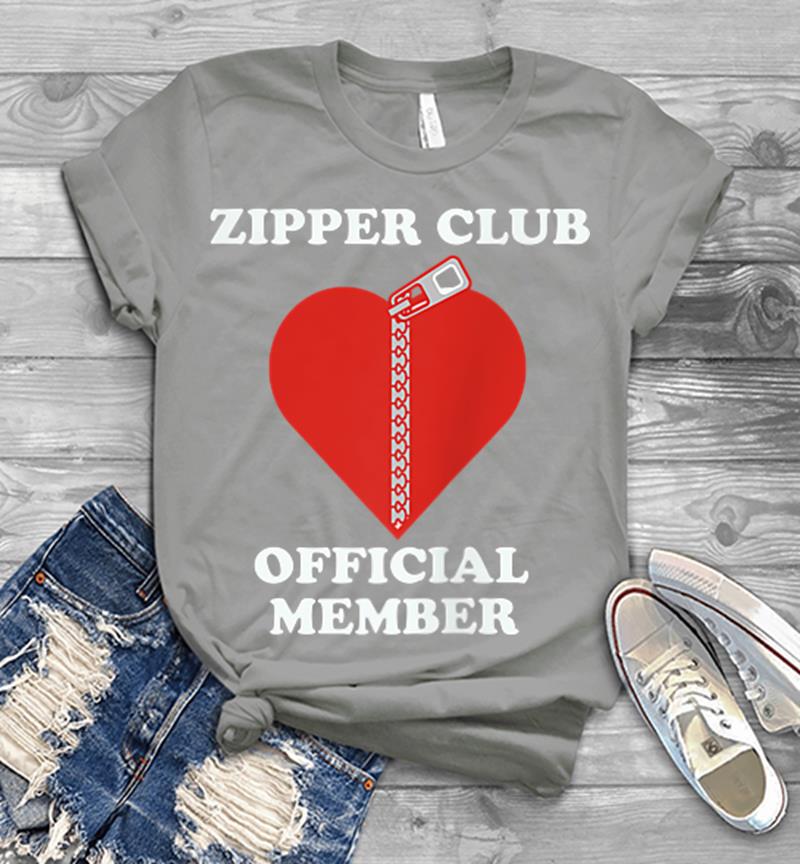 Inktee Store - Zipper Club Official Member Open Heart Surgery Mens T-Shirt Image