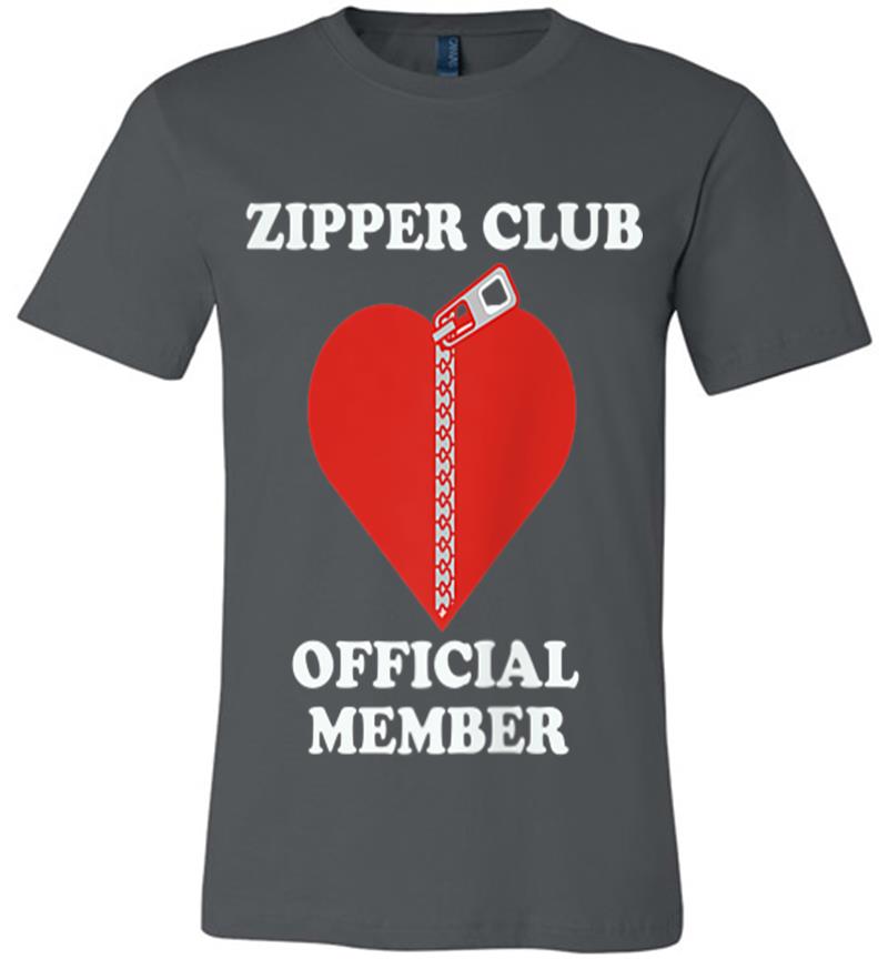 Zipper Club Official Member Open Heart Surgery Premium T-Shirt
