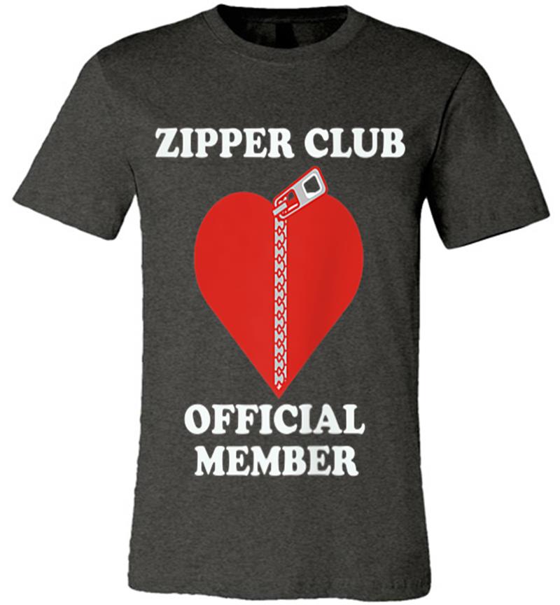 Inktee Store - Zipper Club Official Member Open Heart Surgery Premium T-Shirt Image
