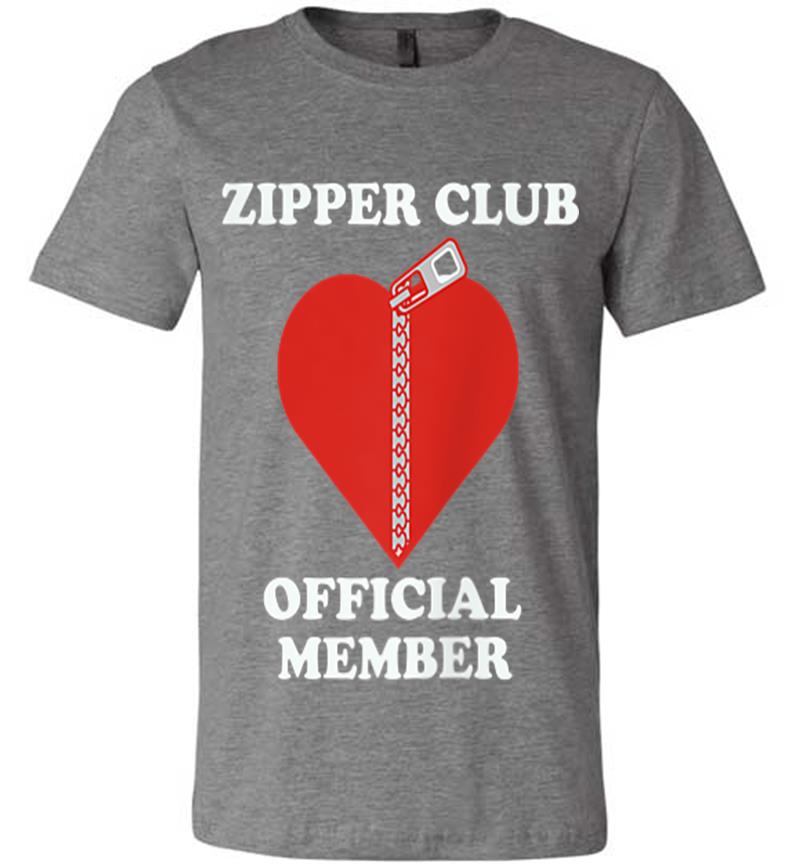 Inktee Store - Zipper Club Official Member Open Heart Surgery Premium T-Shirt Image