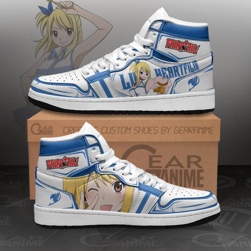 Lucy Heartfilia Sneakers Fairy Tail Anime Air Jordan Shoes - InkTee Store