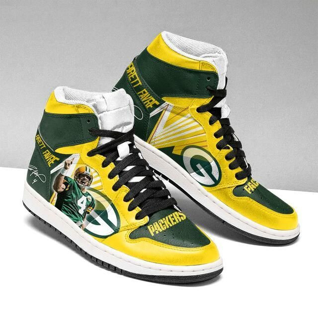 Green Bay Packers Nfl Football Sneakers Perfect Gift For Sports Fans Air Jordan Shoes