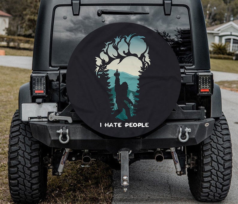 I Hate People Tire Cover
