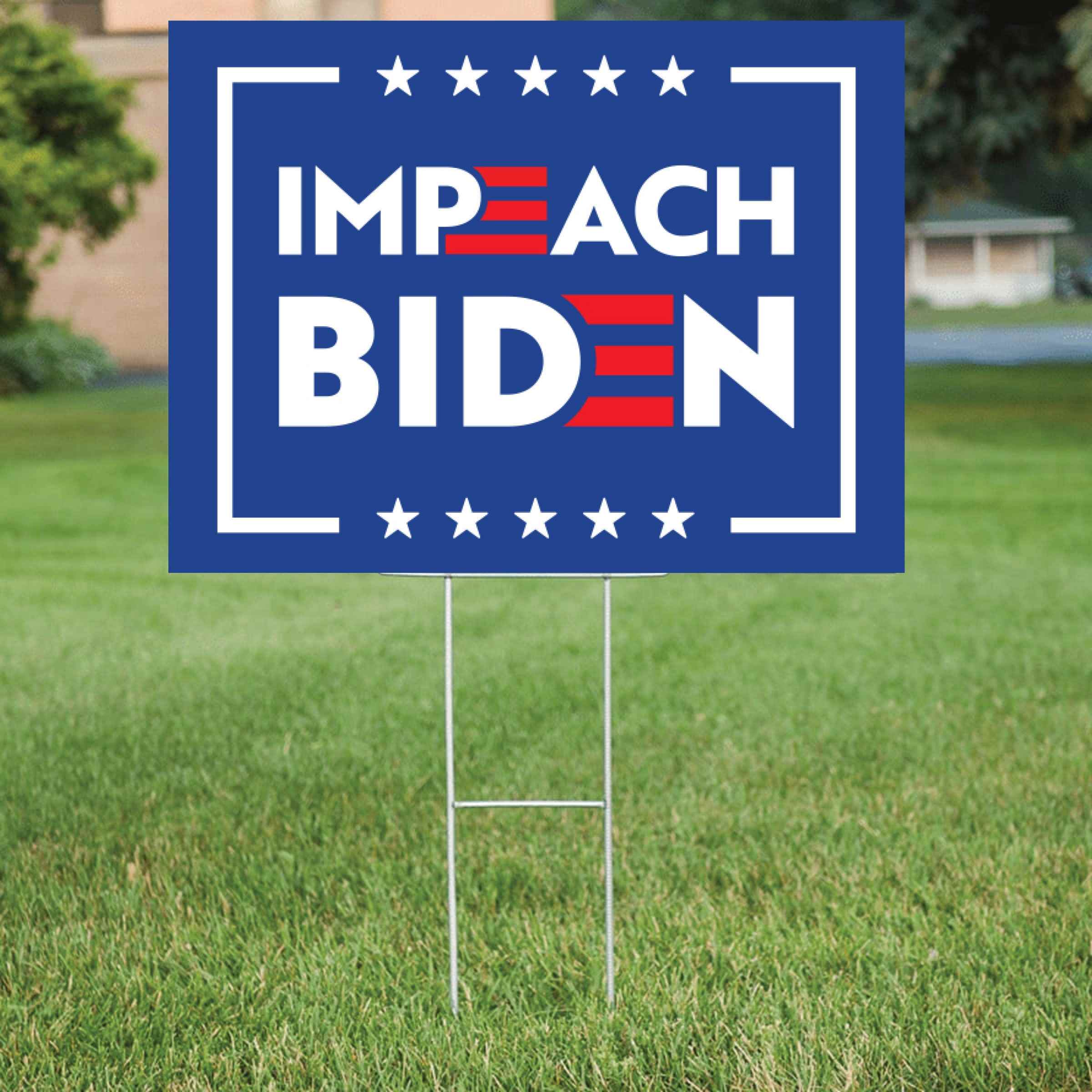 Impeach Joe Biden Yard Sign InkTee Store