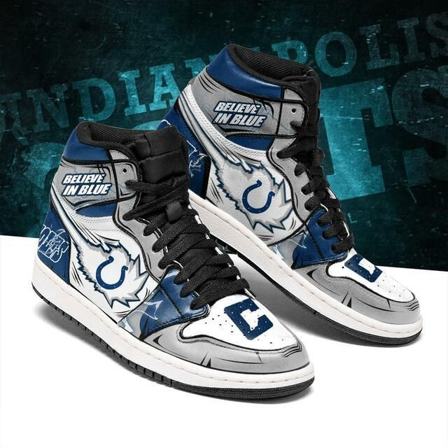 Indianapolis Colts Nfl Football Sneakers Perfect Gift For Sports Fans Air Jordan Shoes
