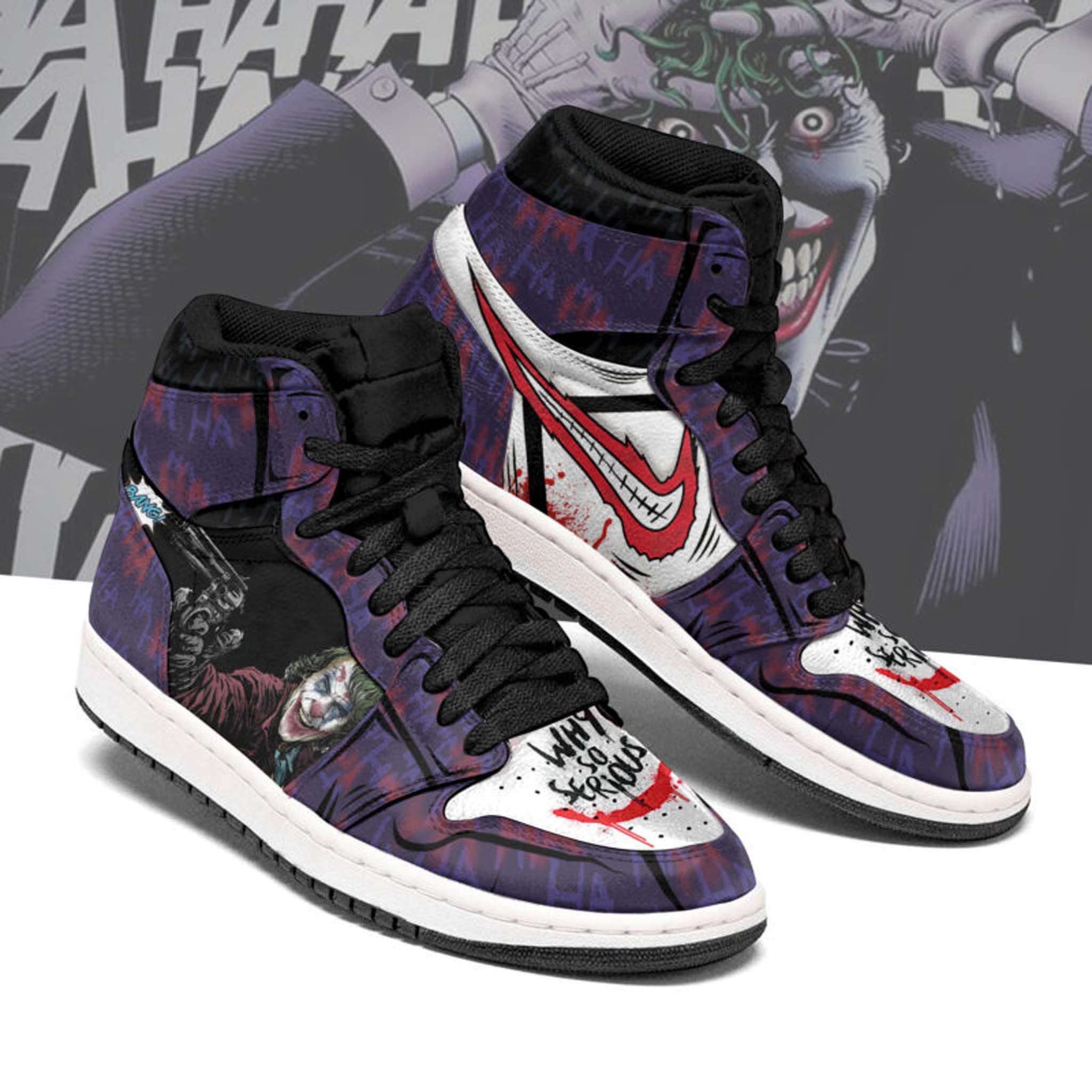 Joker Personalized Custom Air Jordan Shoes - InkTee Store