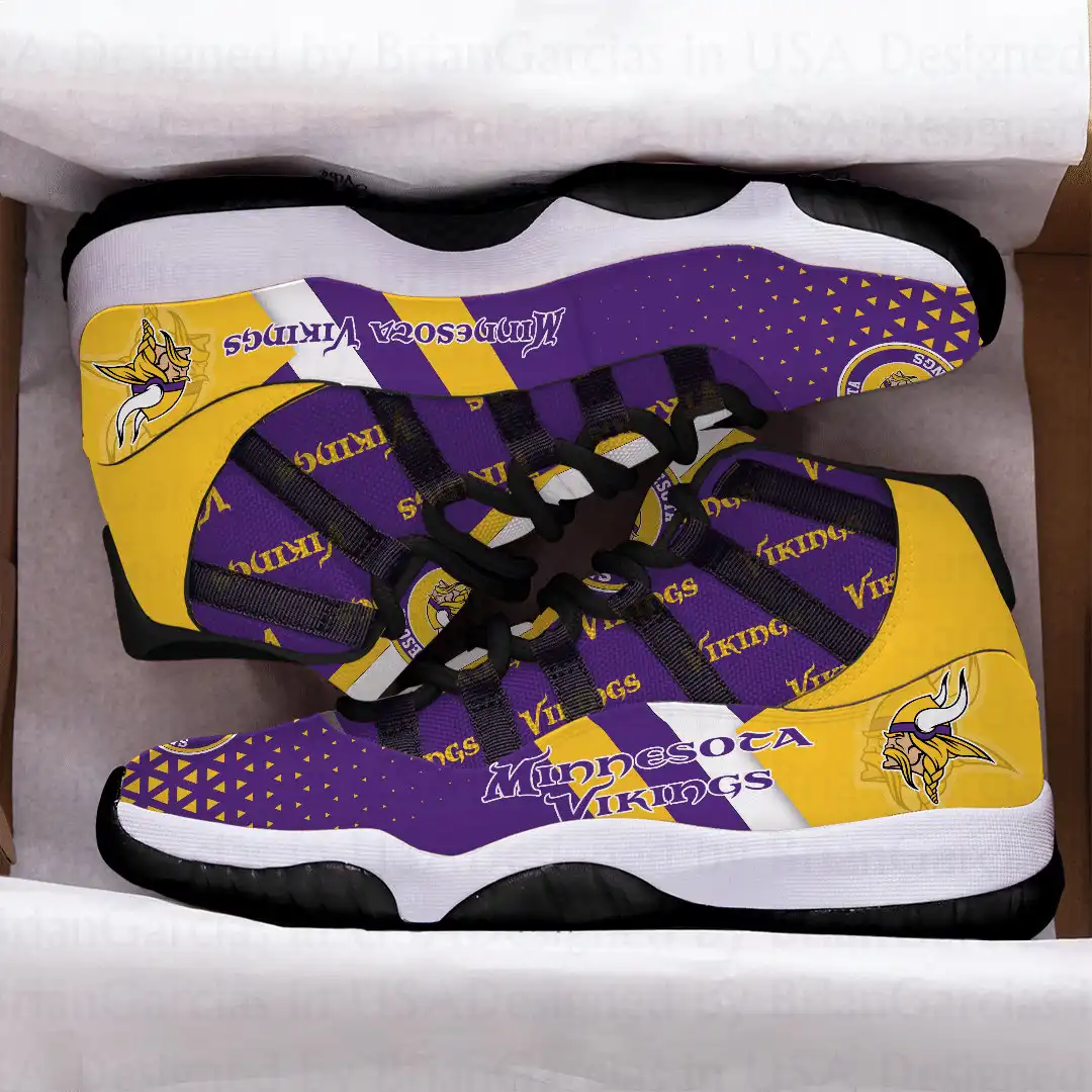 Minnesota Vikings Custom Air Jordan 11 Sneakers