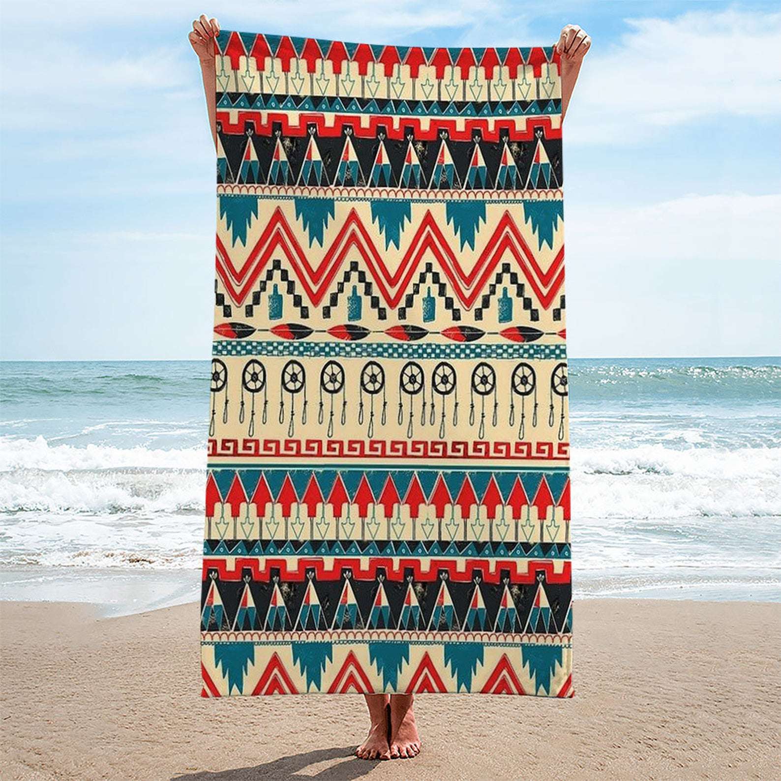 Native American Beach Towel