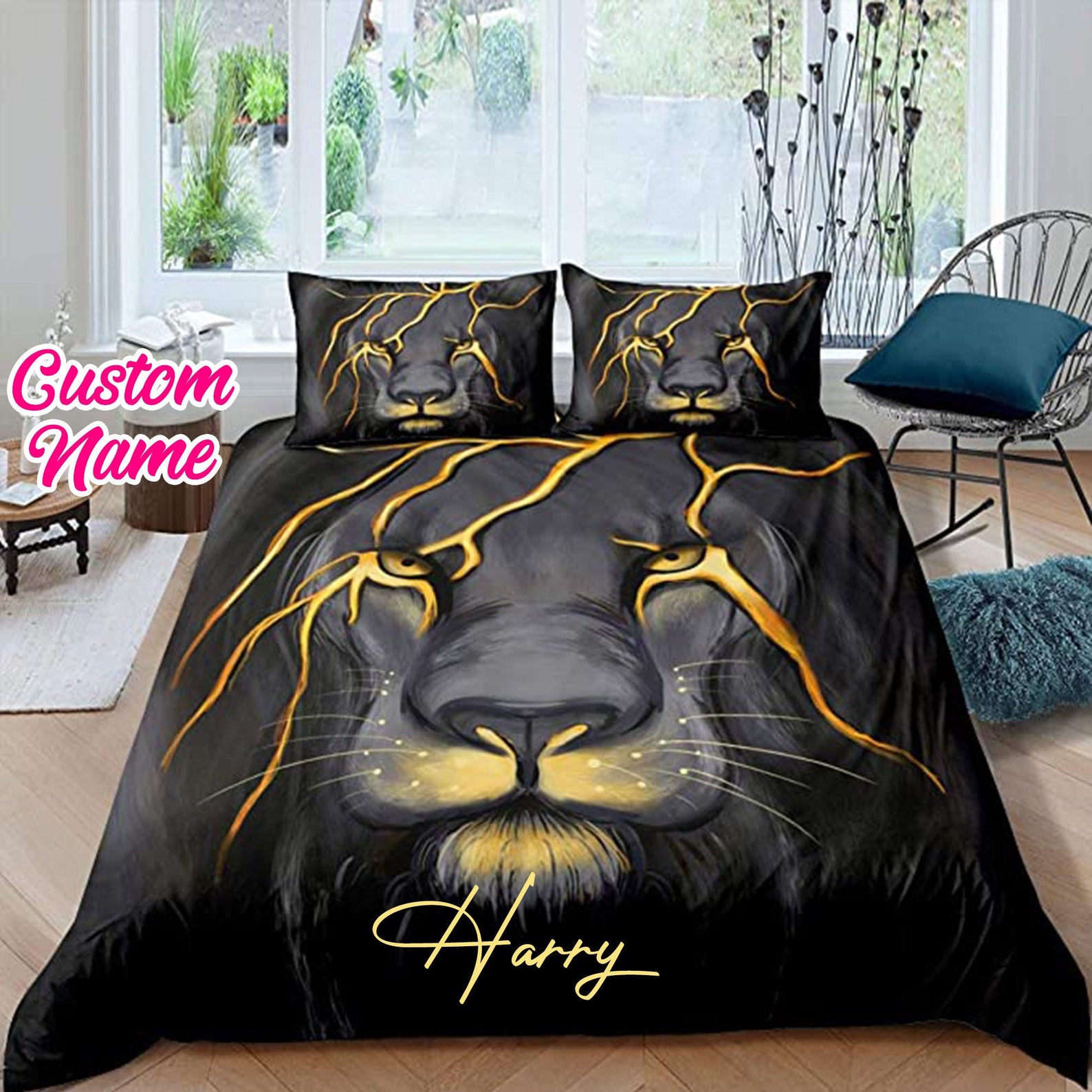Personalized Lion Quilt Bedding Sets