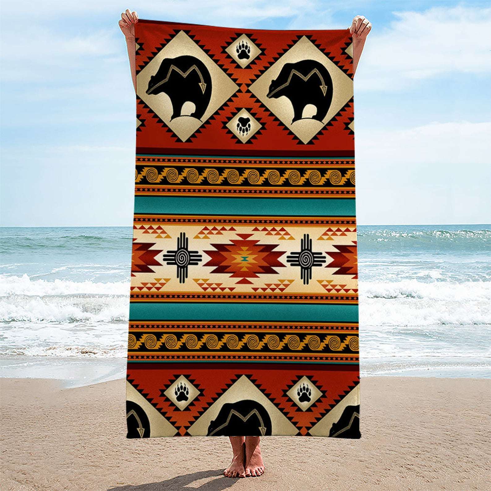 Personalized Mandala Beach Towel