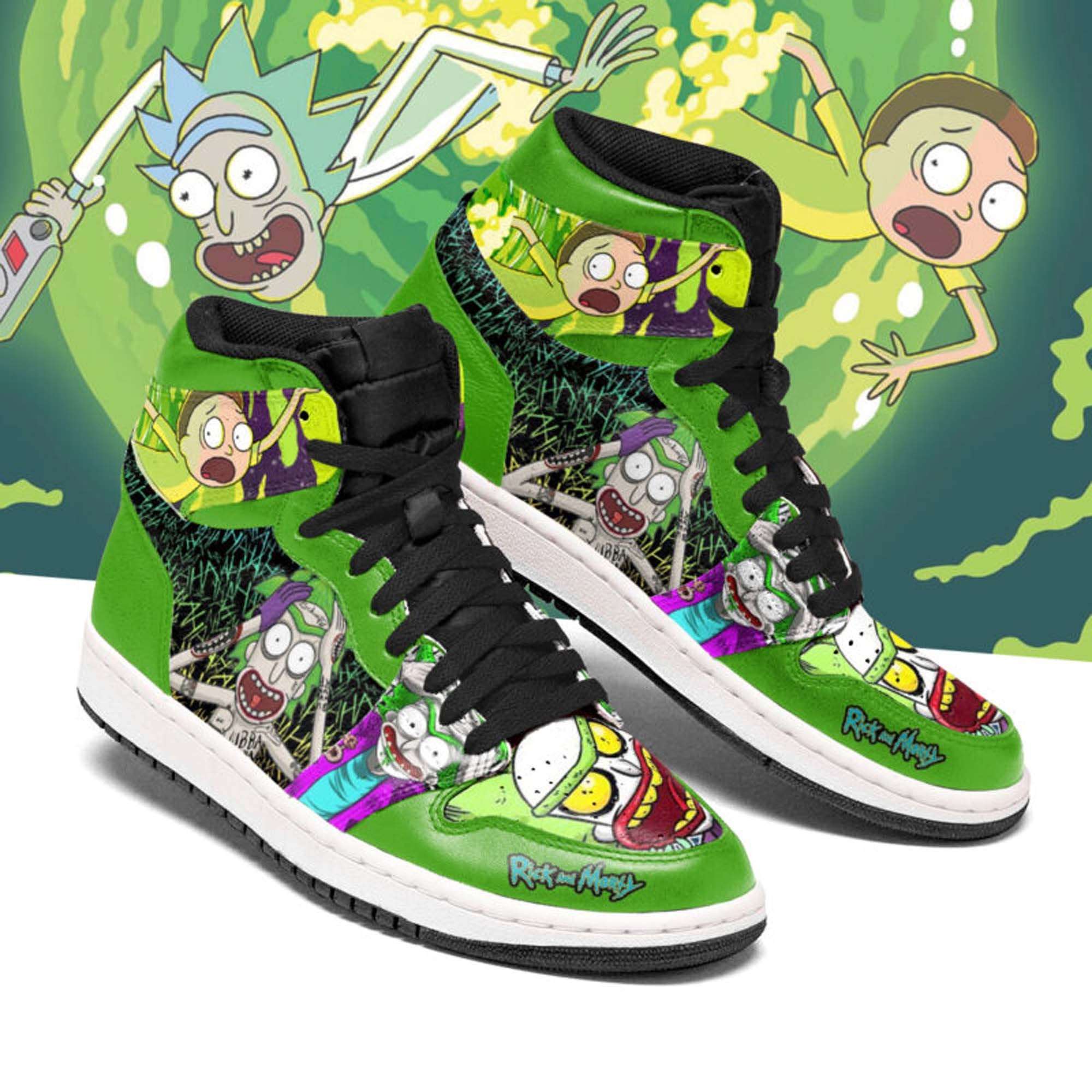 Rick And Morty Personalized Custom Air Jordan Shoes - InkTee Store